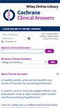 Mobile Screenshot of cochraneclinicalanswers.com